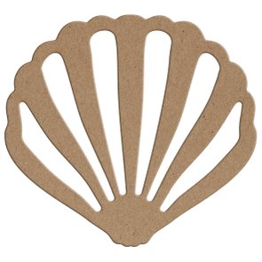 Aplique em Forma de Concha em Mdf Aplique em Forma de Concha em Mdf