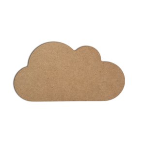 Aplique Em Forma de Nuvem Em Mdf Aplique Em Forma de Nuvem Em Mdf
