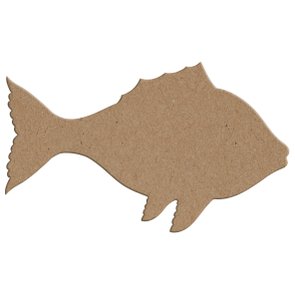 Aplique em Forma de Peixe em Mdf Aplique em Forma de Peixe em Mdf
