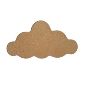 Aplique Em Forma de Nuvem Em Mdf Aplique Em Forma de Nuvem Em Mdf