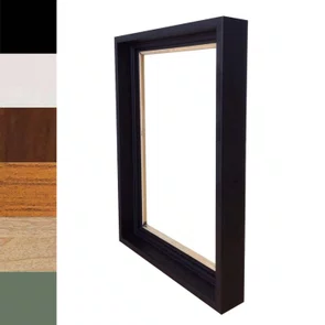 Armação de Moldura Canaleta Flutuante Lisa Revestida para Telas Decorativas - 2x2,8