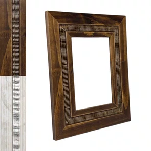 Armação de Moldura com Friso e Gravação de Padrão de Traços para Quadros e Fotos - 6,6x1,7 Armação de Moldura com Friso e Gravação de Padrão de Traços para Quadros e Fotos - 6,6x1,7
