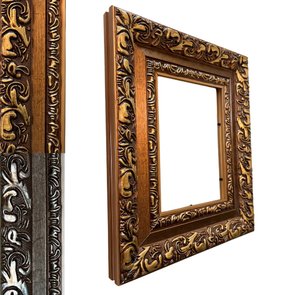Armação de Moldura Com Gravação de Arabescos para Quadros e Fotos - 7,2x3,3 Armação de Moldura Com Gravação de Arabescos para Quadros e Fotos - 7,2x3,3