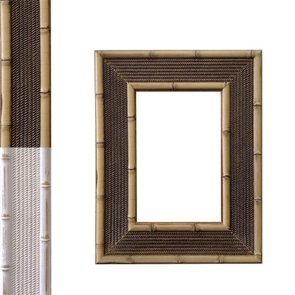 Armação de Moldura Personalizada com Gravação de Bambu para Quadros e Fotos - 4,5x1,5 Armação de Moldura Personalizada com Gravação de Bambu para Quadros e Fotos - 4,5x1,5