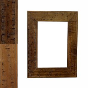Armação de Moldura Personalizada em Madeira Natural Gravada para Quadros e Fotos - 3x1 Armação de Moldura Personalizada em Madeira Natural Gravada para Quadros e Fotos - 3x1