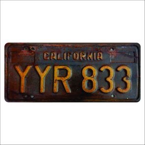 Placa Decorativa Vintage de Carro em Mdf - California Placa Decorativa Vintage de Carro em Mdf - California