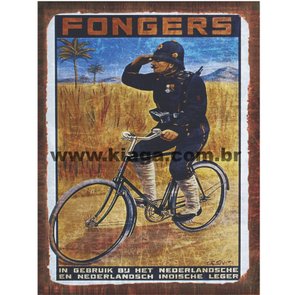 Placa Decorativa Bicicleta Fongers Placa Decorativa Bicicleta Fongers
