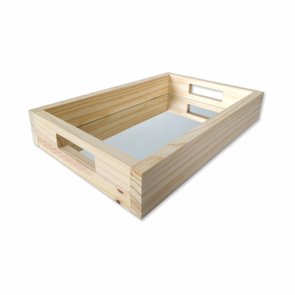 Bandeja Espelhada Decorativa de Café da Manhã com Alça Reta Bandeja Espelhada Decorativa de Café da Manhã com Alça Reta