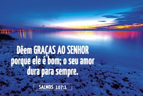 Placa Decorativa Bíblico Salmos 107:1 Placa Decorativa Bíblico Salmos 107:1