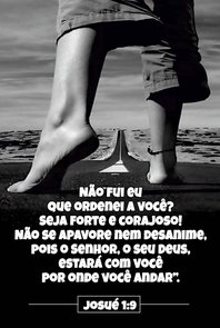 Placa Decorativa Versículo Bíblico Josué 1:9 Placa Decorativa Versículo Bíblico Josué 1:9