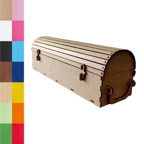 Caixa Baú em Mdf 3mm - 32,5x10,5x9,5 Caixa Baú em Mdf 3mm - 32,5x10,5x9,5
