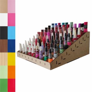 Caixa Expositora Porta Esmaltes em Mdf 3mm - 34,5x34,5x14cm Caixa Expositora Porta Esmaltes em Mdf 3mm - 34,5x34,5x14cm