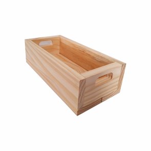 Caixote de Madeira Pinus Decorativo Multiuso Caixa de Feira - 30cm - Farmhouse Caixote de Madeira Pinus Decorativo Multiuso Caixa de Feira - 30cm - Farmhouse