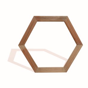 Chassi Hexagonal Em Aro De Madeira Eucalipto Para Esticar Telas Decorativas - 3x2 Chassi Hexagonal Em Aro De Madeira Eucalipto Para Esticar Telas Decorativas - 3x2