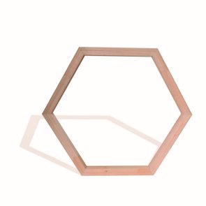 Chassi Hexagonal Em Aro De Madeira Eucalipto Para Esticar Telas Decorativas - 3x4 Chassi Hexagonal Em Aro De Madeira Eucalipto Para Esticar Telas Decorativas - 3x4