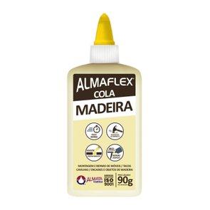 Cola Almaflex Madeira para Colagens e Reparos de Móveis 90g Cola Almaflex Madeira para Colagens e Reparos de Móveis 90g
