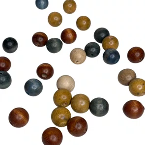 Contas Bolinhas de Madeira Natural com Furo para Artesanato