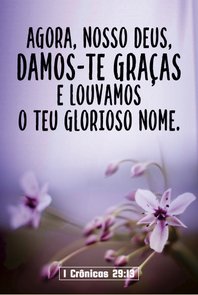 Placa Decorativa Versículo 1 Crônicas 29:13 Placa Decorativa Versículo 1 Crônicas 29:13