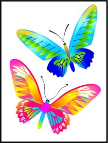 Placa Decorativa Borboletas Placa Decorativa Borboletas