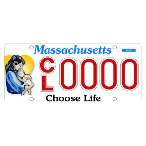 Placa Decorativa Vintage de Carro em Mdf - Massachusetts Choose Life Placa Decorativa Vintage de Carro em Mdf - Massachusetts Choose Life