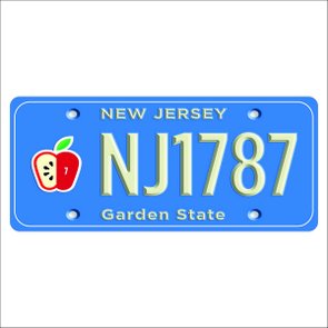 Placa Decorativa Vintage de Carro em Mdf - New Jersey Garden State Placa Decorativa Vintage de Carro em Mdf - New Jersey Garden State