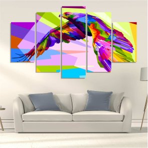 Composição de Placas Águia Geométrico e Colorido Composição de Placas Águia Geométrico e Colorido