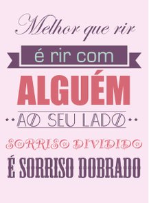 Placa Decorativa Frase "Melhor Que Rir é rir Com Alguém..." Placa Decorativa Frase "Melhor Que Rir é rir Com Alguém..."