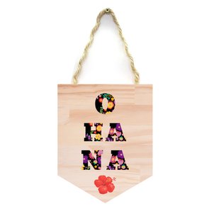 Flâmula Decorativa em Madeira de Pinus Ohana Flâmula Decorativa em Madeira de Pinus Ohana