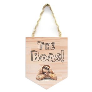 Flâmula Decorativa em Madeira Pinus The Boas Bicho Preguiça Flâmula Decorativa em Madeira Pinus The Boas Bicho Preguiça