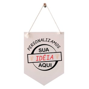 Flâmula Decorativa Personalizada em Mdf 3mm com Gravação a Laser ou Impressão UV Flâmula Decorativa Personalizada em Mdf 3mm com Gravação a Laser ou Impressão UV