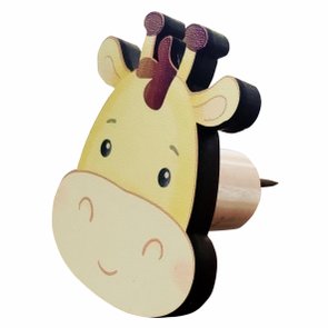 Gancho Cabideiro de Parede Infantil Girafa com Impressão UV Gancho Cabideiro de Parede Infantil Girafa com Impressão UV