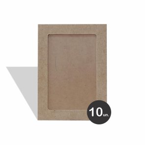 Kit 10 Molduras 10x15cm em MDF Cru 6mm com MDF Kit 10 Molduras 10x15cm em MDF Cru 6mm com MDF