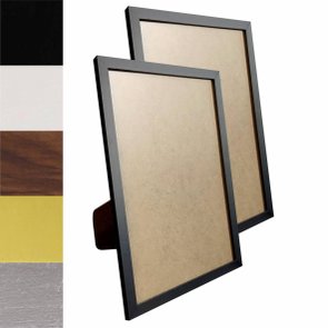 Kit 10 Porta Retratos 15x21cm com Moldura Minimalista e PVC Mais Fundo com Suporte - 1,5x1 Kit 10 Porta Retratos 15x21cm com Moldura Minimalista e PVC Mais Fundo com Suporte - 1,5x1