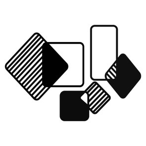 Kit 3 Painéis Geométricos Decorativos em Mdf Laminado 3mm Vazado Kit 3 Painéis Geométricos Decorativos em Mdf Laminado 3mm Vazado