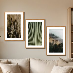 Kit 3 Quadros Decorativos Natureza Minimalista Kit 3 Quadros Decorativos Natureza Minimalista
