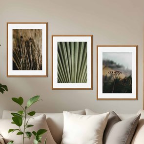 Kit 3 Quadros em Telas Canvas Natureza Minimalista Kit 3 Quadros em Telas Canvas Natureza Minimalista