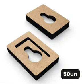 Kit Com 50 Suportes Para Pendurar Em MDF 3mm Para Artesanato