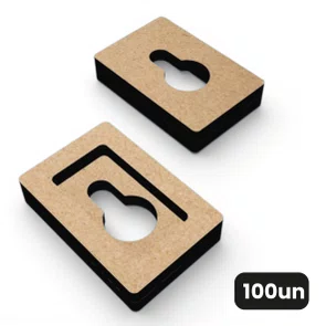 Kit Com 50 Suportes Para Pendurar Em MDF 3mm Para Artesanato