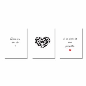 Kit de 3 Placas Decorativas Dias Vem, Dias Vão e Eu Só Quero Ter Você por Perto S2 Kit de 3 Placas Decorativas Dias Vem, Dias Vão e Eu Só Quero Ter Você por Perto S2