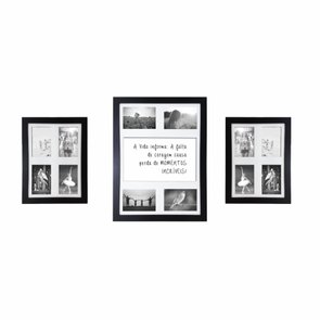 Kit Trio de Quadros Painéis de Parede para 12 Fotos 10x15cm - A Vida Informa: A Falta de Coragem... Kit Trio de Quadros Painéis de Parede para 12 Fotos 10x15cm - A Vida Informa: A Falta de Coragem...
