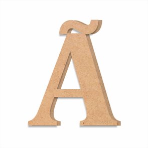 Letra Decorativa à em Mdf Cru 15mm Letra Decorativa à em Mdf Cru 15mm
