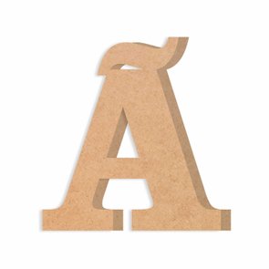 Letra Decorativa à em Mdf Cru 6mm Letra Decorativa à em Mdf Cru 6mm