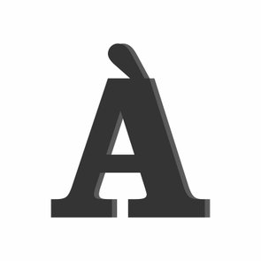 Letra Decorativa À em Mdf 6mm Letra Decorativa À em Mdf 6mm