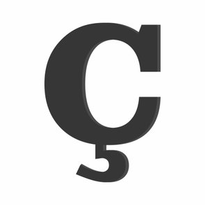 Letra Decorativa Ç em Mdf 6mm Letra Decorativa Ç em Mdf 6mm