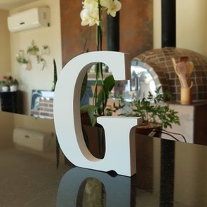 Letra Decorativa G 15cm em Mdf 15mm Letra Decorativa G 15cm em Mdf 15mm