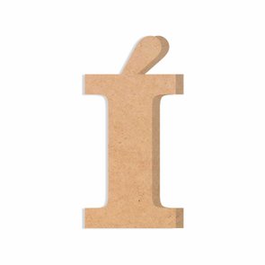 Letra Decorativa Í em Mdf Cru 6mm Letra Decorativa Í em Mdf Cru 6mm