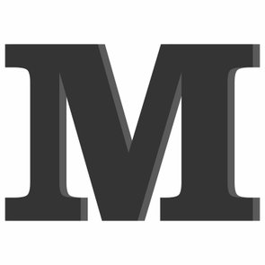 Letra Decorativa M 20cm - 6mm Letra Decorativa M 20cm - 6mm