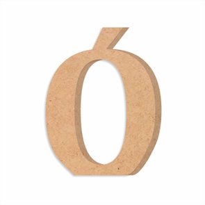 Letra Decorativa Ó em Mdf Cru 15mm Letra Decorativa Ó em Mdf Cru 15mm