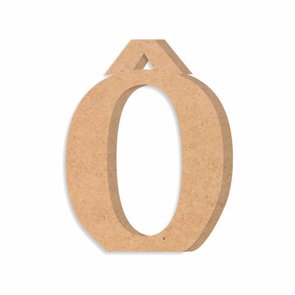 Letra Decorativa Ô em Mdf Cru 15mm Letra Decorativa Ô em Mdf Cru 15mm