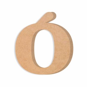 Letra Decorativa Ó em Mdf Cru 6mm Letra Decorativa Ó em Mdf Cru 6mm